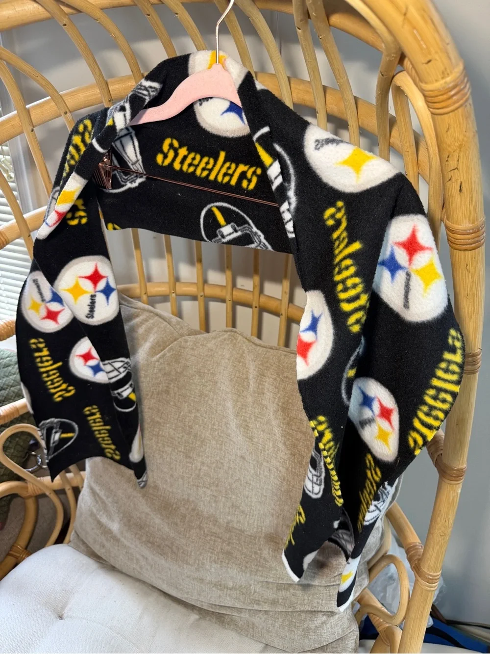 Pittsburgh Steelers Black Fleece Scarf